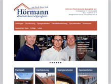 Tablet Screenshot of hoermann-dach.at